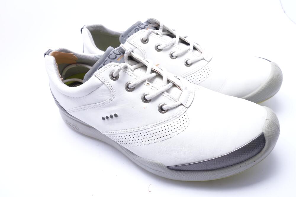 ECCO Biom Hydromax Golf Shoes Womens Size 10 White Leather Spikeless Sneakers